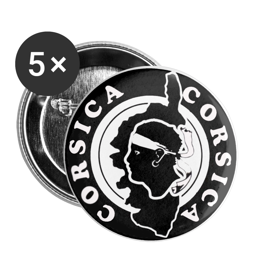 Lot de 5 badges Corsica - Ochju Ochju taille unique SPOD Lot de 5 moyens badges (32 mm) Lot de 5 badges Corsica