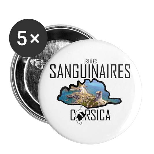 Lot de 5 badges Les Sanguinaires Corsica - Ochju Ochju taille unique SPOD Lot de 5 moyens badges (32 mm) Lot de 5 badges Les Sanguinaires Corsica