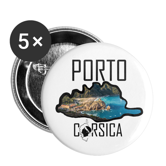 Lot de 5 badges Porto Corsica - Ochju Ochju taille unique SPOD Lot de 5 moyens badges (32 mm) Lot de 5 badges Porto Corsica