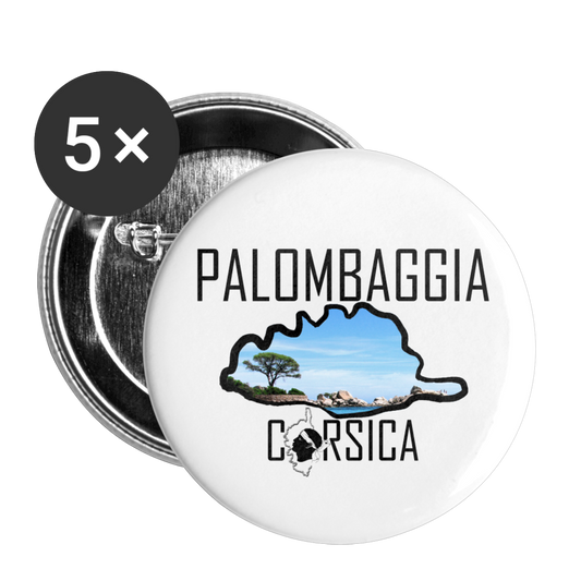 Lot de 5 badges Palombaggia Corsica - Ochju Ochju taille unique SPOD Lot de 5 moyens badges (32 mm) Lot de 5 badges Palombaggia Corsica