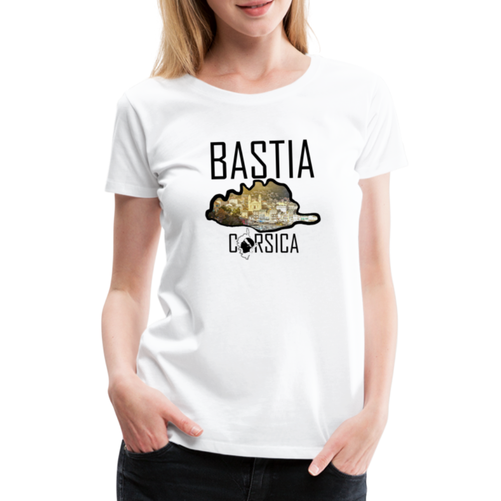 T-shirt Premium Bastia Corsica - Ochju Ochju blanc / S SPOD T-shirt Premium Femme T-shirt Premium Bastia Corsica