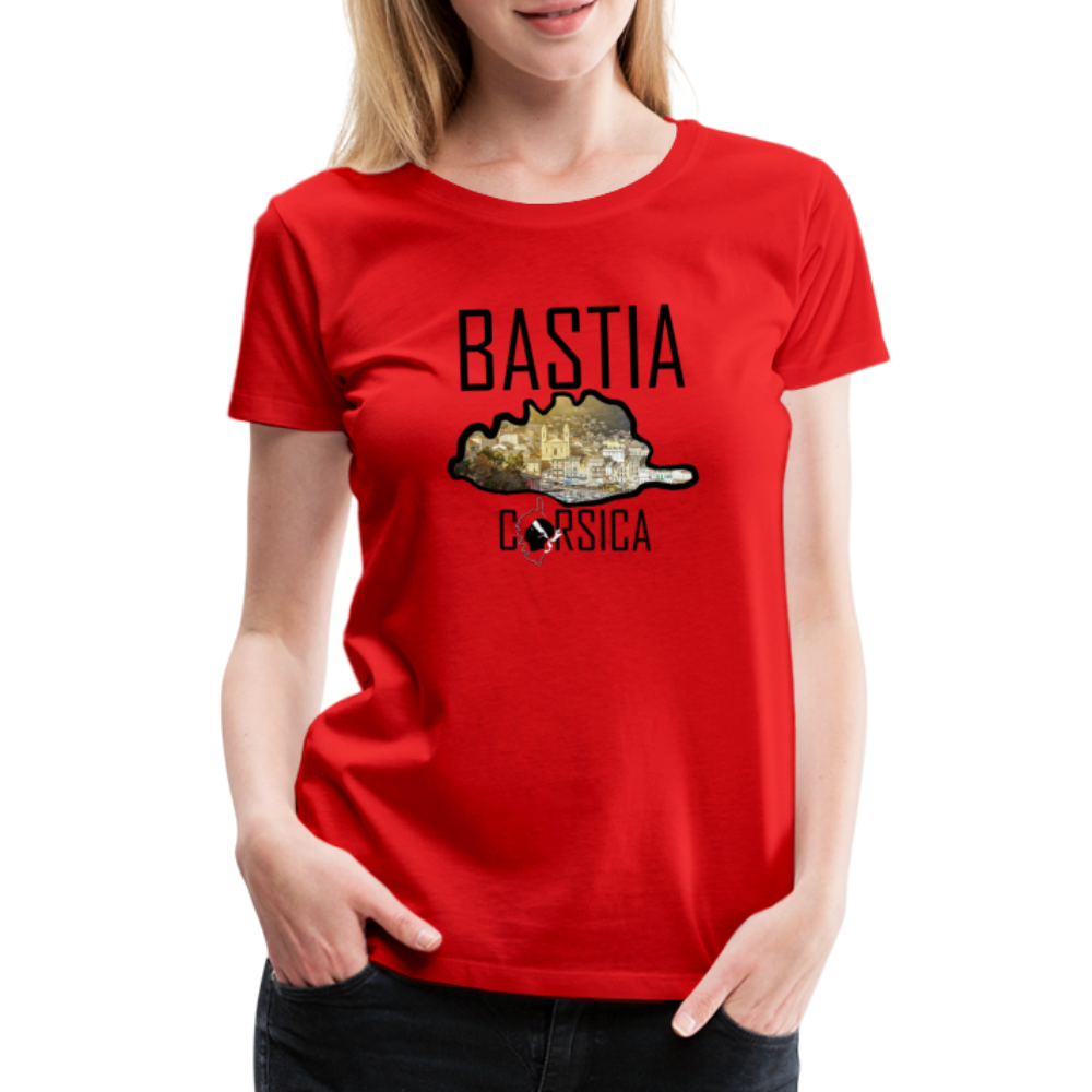 T-shirt Premium Bastia Corsica - Ochju Ochju rouge / S SPOD T-shirt Premium Femme T-shirt Premium Bastia Corsica