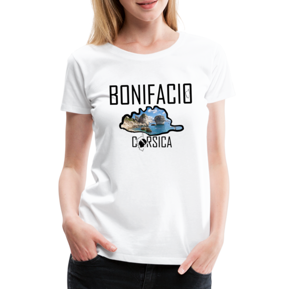 T-shirt Premium Bonifacio Corsica - Ochju Ochju blanc / S SPOD T-shirt Premium Femme T-shirt Premium Bonifacio Corsica