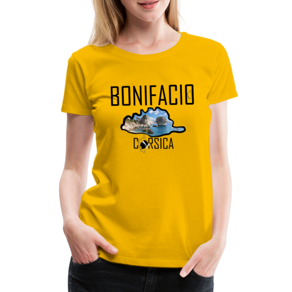 T-shirt Premium Bonifacio Corsica - Ochju Ochju jaune soleil / S SPOD T-shirt Premium Femme T-shirt Premium Bonifacio Corsica