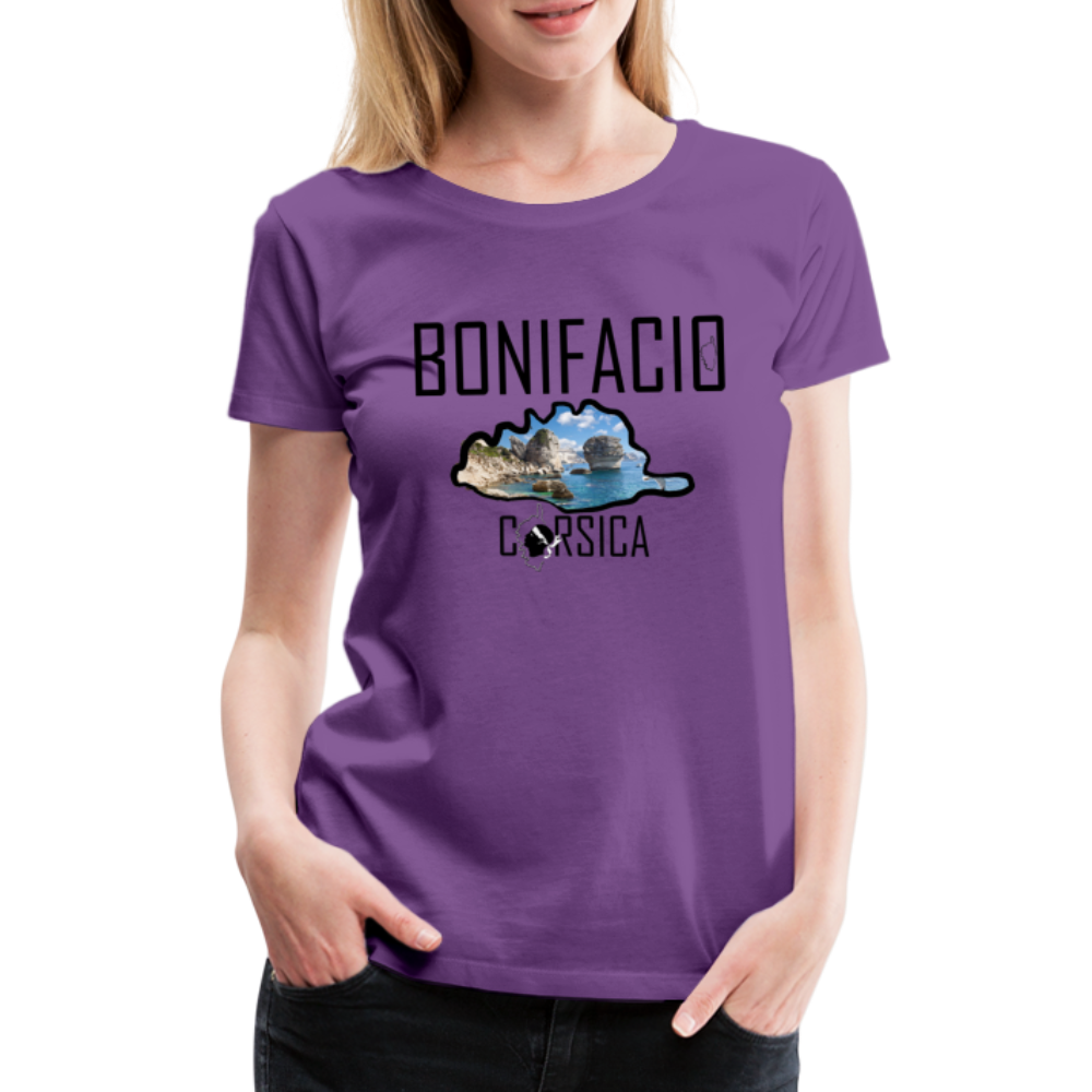 T-shirt Premium Bonifacio Corsica - Ochju Ochju violet / S SPOD T-shirt Premium Femme T-shirt Premium Bonifacio Corsica