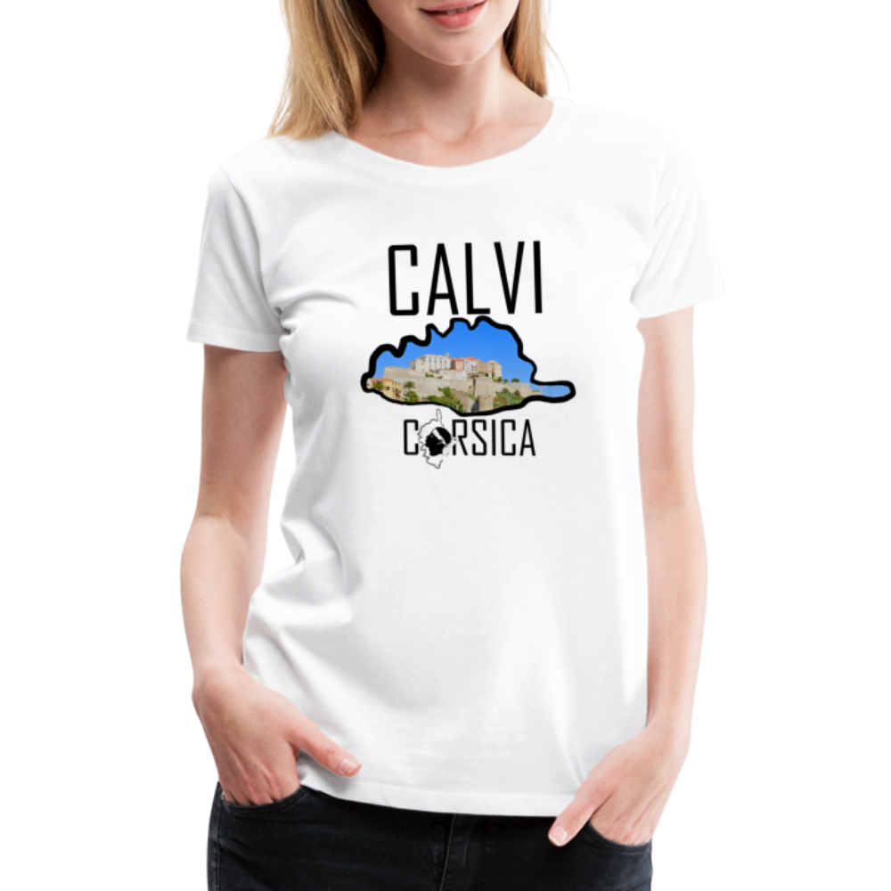 T-shirt Premium Calvi Corsica - Ochju Ochju blanc / S SPOD T-shirt Premium Femme T-shirt Premium Calvi Corsica