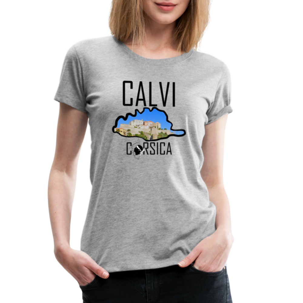T-shirt Premium Calvi Corsica - Ochju Ochju gris chiné / S SPOD T-shirt Premium Femme T-shirt Premium Calvi Corsica