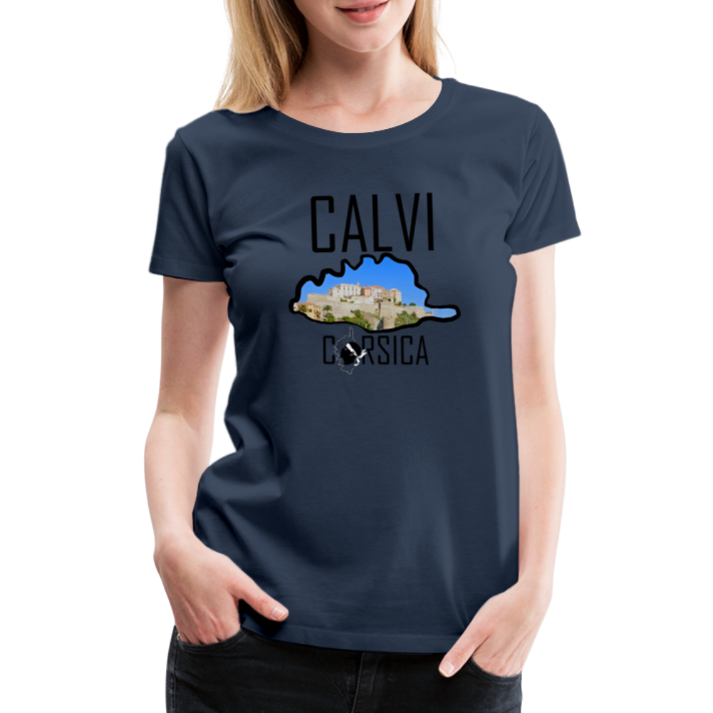 T-shirt Premium Calvi Corsica - Ochju Ochju bleu marine / S SPOD T-shirt Premium Femme T-shirt Premium Calvi Corsica