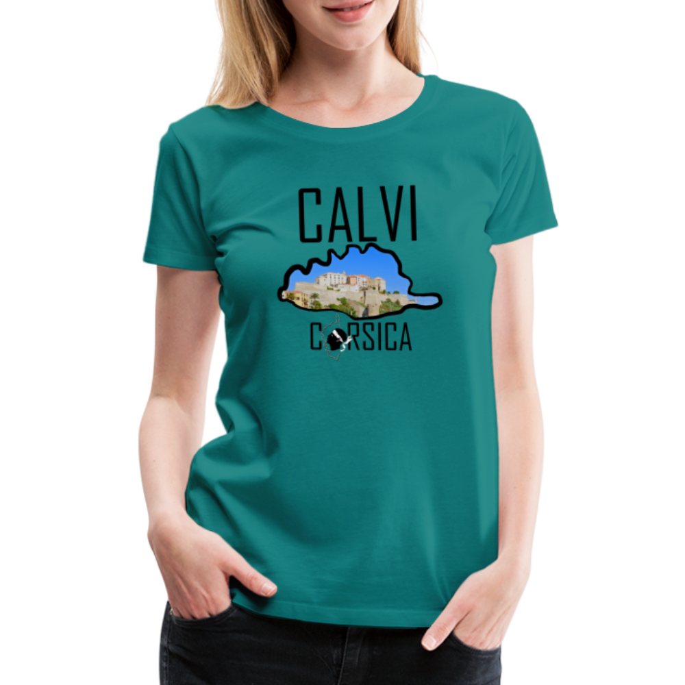 T-shirt Premium Calvi Corsica - Ochju Ochju bleu diva / S SPOD T-shirt Premium Femme T-shirt Premium Calvi Corsica