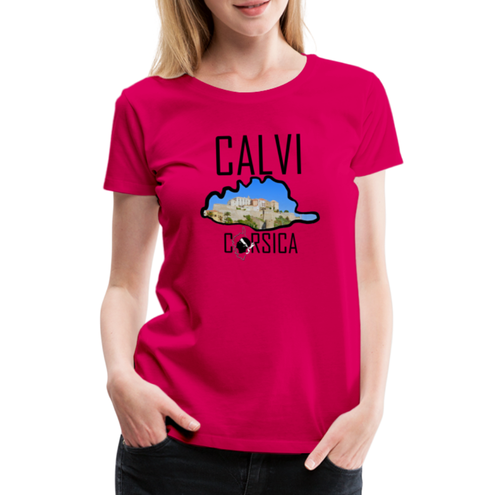 T-shirt Premium Calvi Corsica - Ochju Ochju rubis / S SPOD T-shirt Premium Femme T-shirt Premium Calvi Corsica