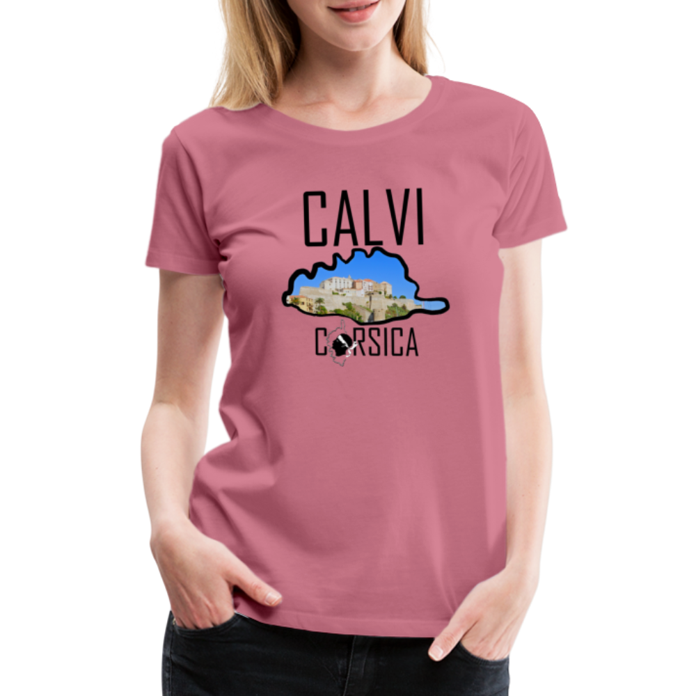 T-shirt Premium Calvi Corsica - Ochju Ochju mauve / S SPOD T-shirt Premium Femme T-shirt Premium Calvi Corsica