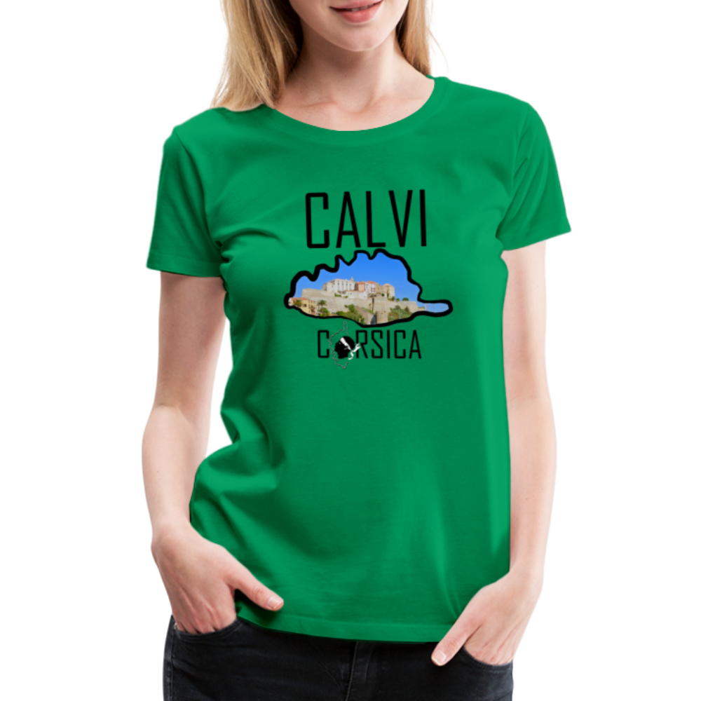T-shirt Premium Calvi Corsica - Ochju Ochju vert / S SPOD T-shirt Premium Femme T-shirt Premium Calvi Corsica