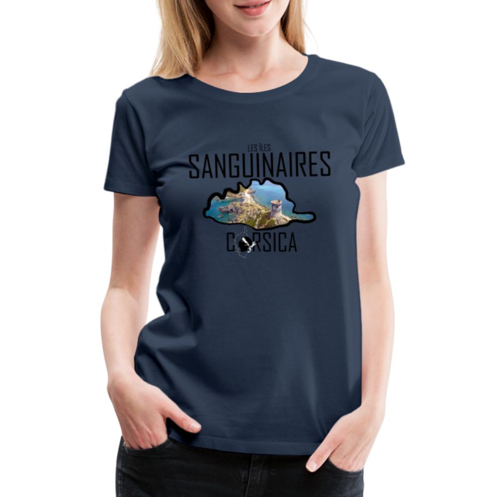 T-shirt Premium Les Sanguinaires Corsica - Ochju Ochju bleu marine / S SPOD T-shirt Premium Femme T-shirt Premium Les Sanguinaires Corsica