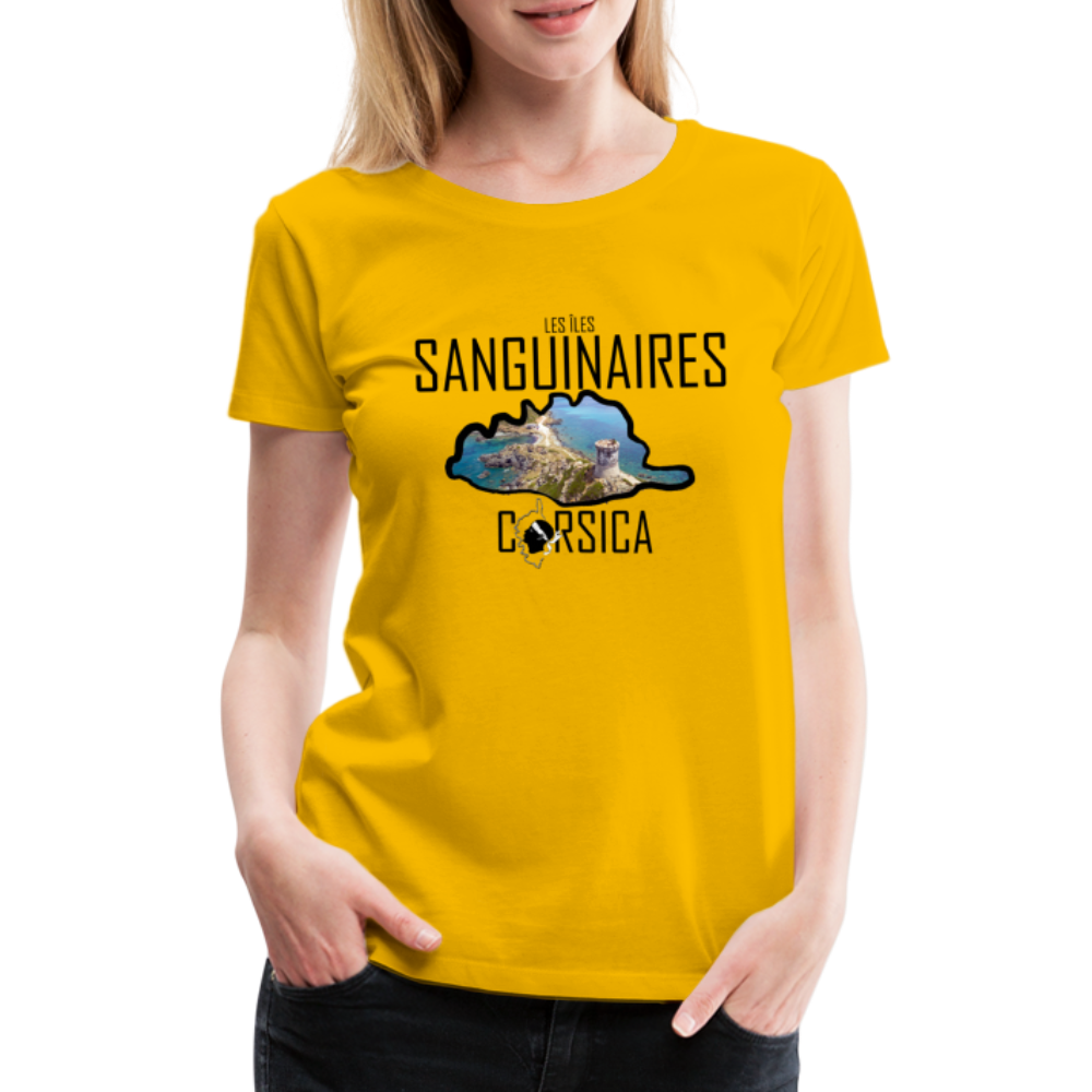T-shirt Premium Les Sanguinaires Corsica - Ochju Ochju jaune soleil / S SPOD T-shirt Premium Femme T-shirt Premium Les Sanguinaires Corsica