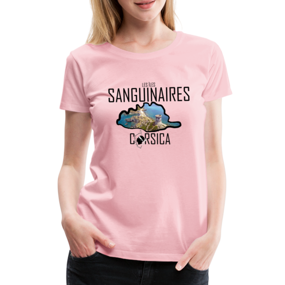 T-shirt Premium Les Sanguinaires Corsica - Ochju Ochju rose liberty / S SPOD T-shirt Premium Femme T-shirt Premium Les Sanguinaires Corsica