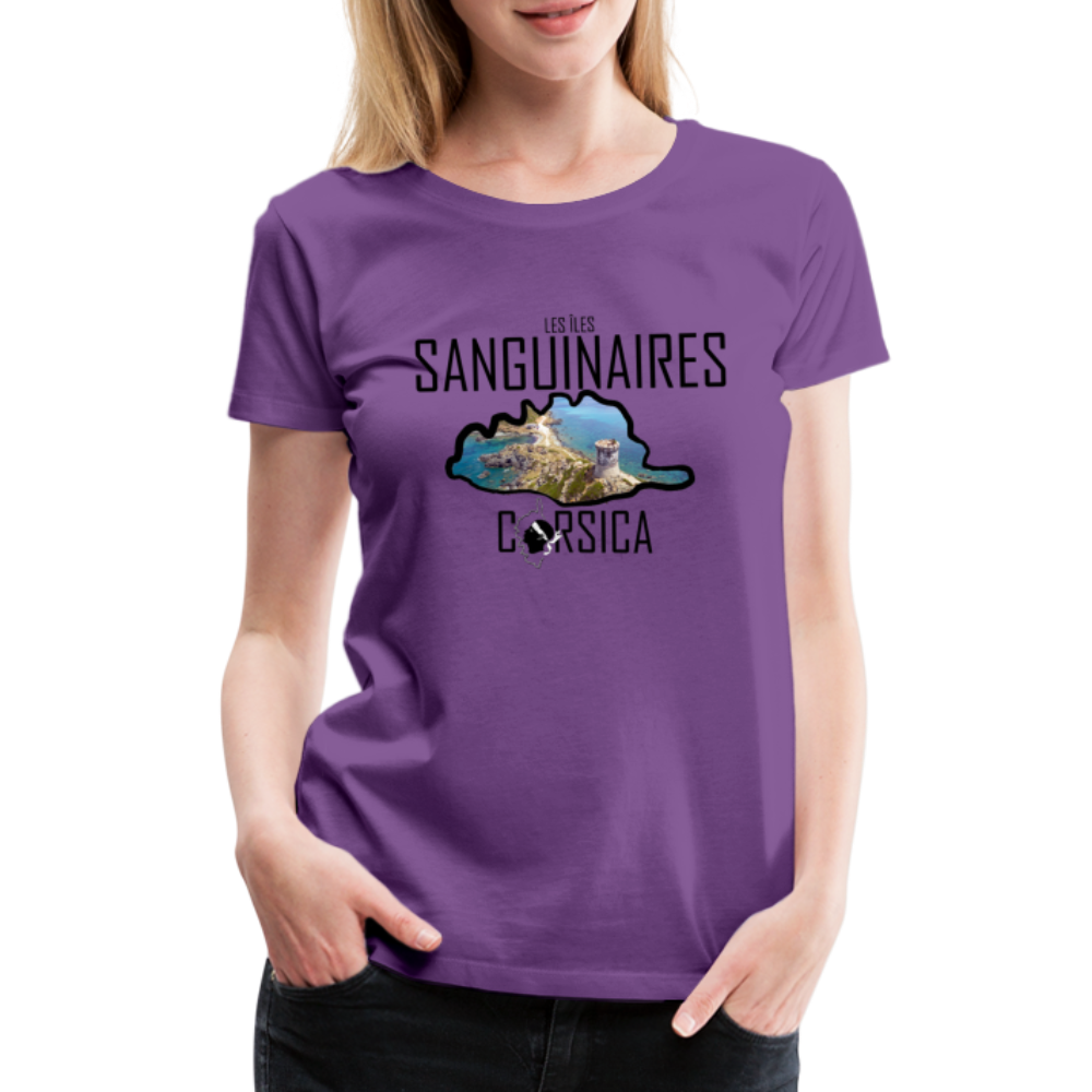 T-shirt Premium Les Sanguinaires Corsica - Ochju Ochju violet / S SPOD T-shirt Premium Femme T-shirt Premium Les Sanguinaires Corsica