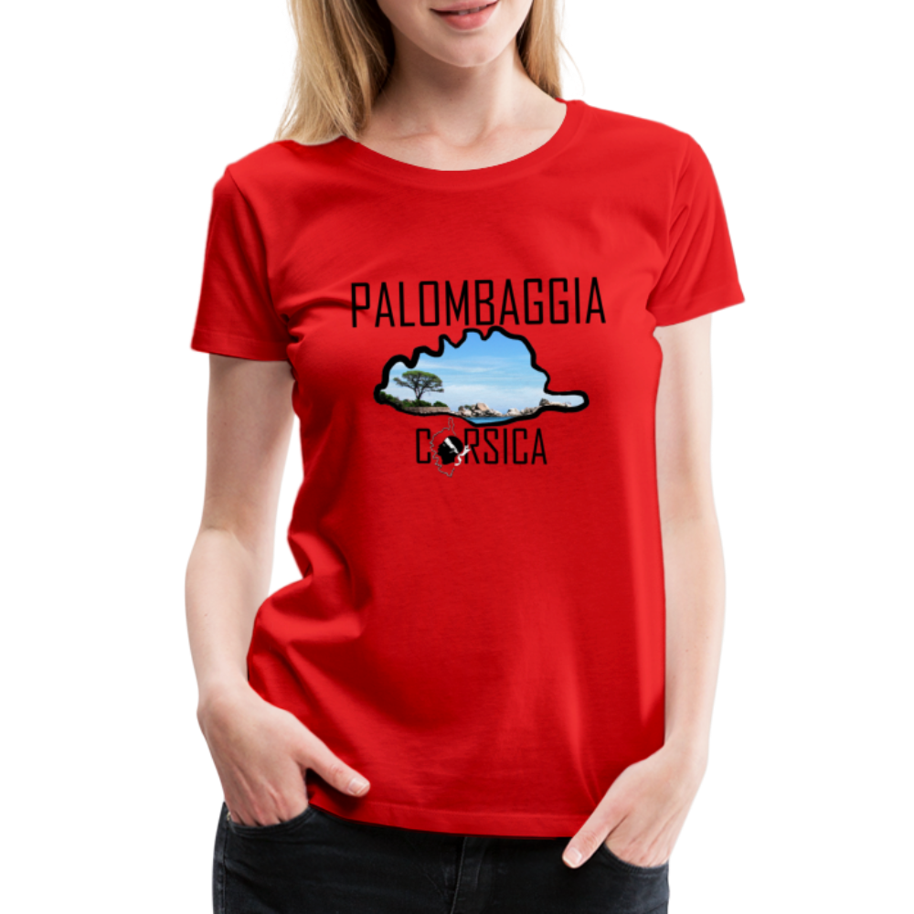 T-shirt Premium Palombaggia Corsica - Ochju Ochju rouge / S SPOD T-shirt Premium Femme T-shirt Premium Palombaggia Corsica