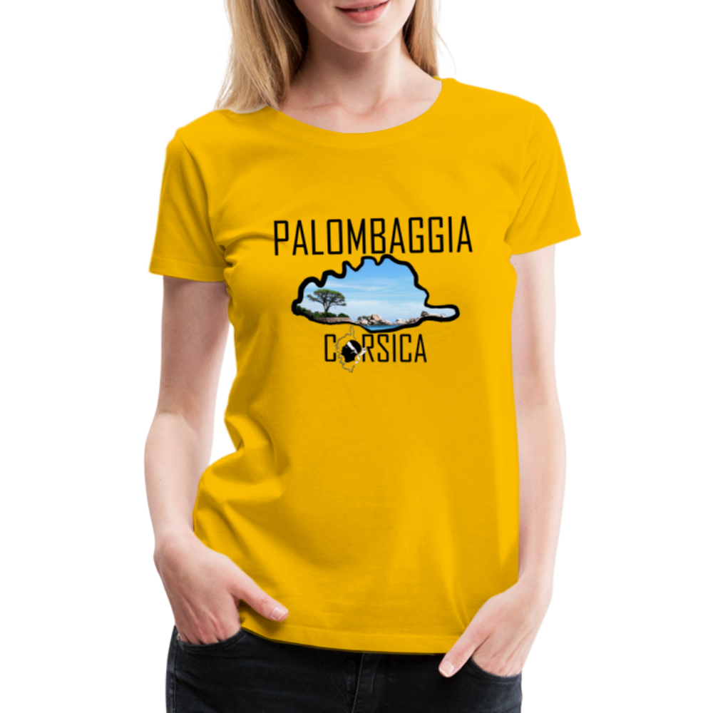 T-shirt Premium Palombaggia Corsica - Ochju Ochju jaune soleil / S SPOD T-shirt Premium Femme T-shirt Premium Palombaggia Corsica