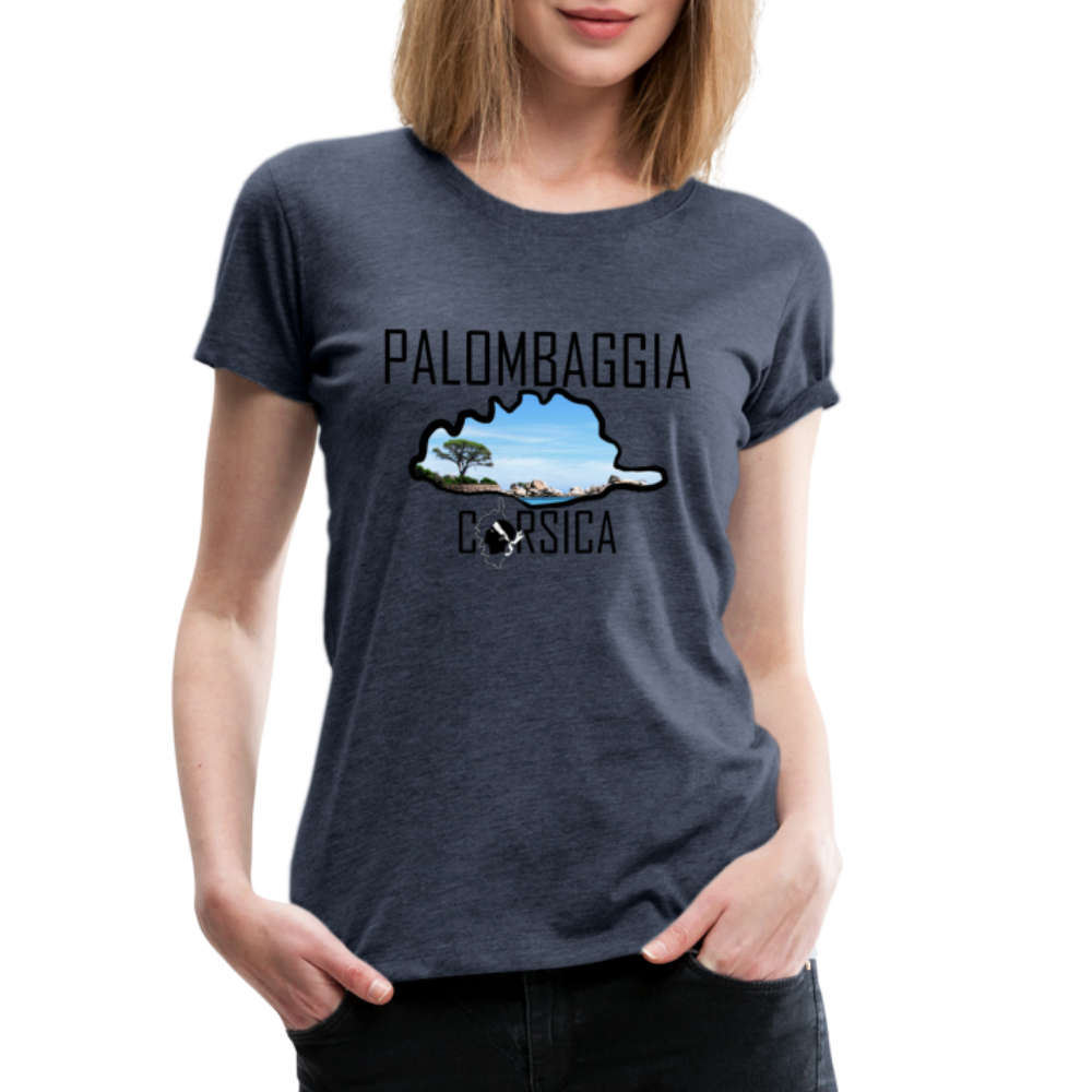T-shirt Premium Palombaggia Corsica - Ochju Ochju bleu chiné / S SPOD T-shirt Premium Femme T-shirt Premium Palombaggia Corsica
