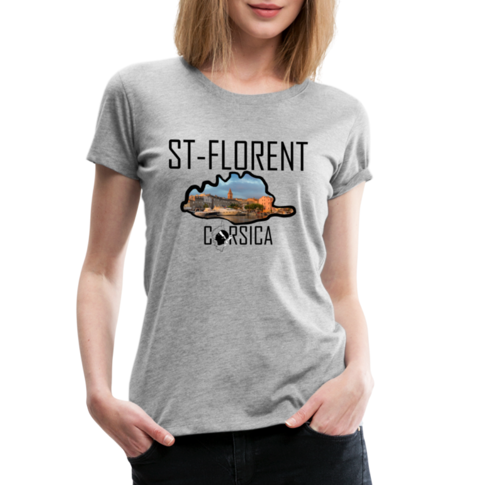 T-shirt Premium St-Florent Corsica - Ochju Ochju gris chiné / S SPOD T-shirt Premium Femme T-shirt Premium St-Florent Corsica