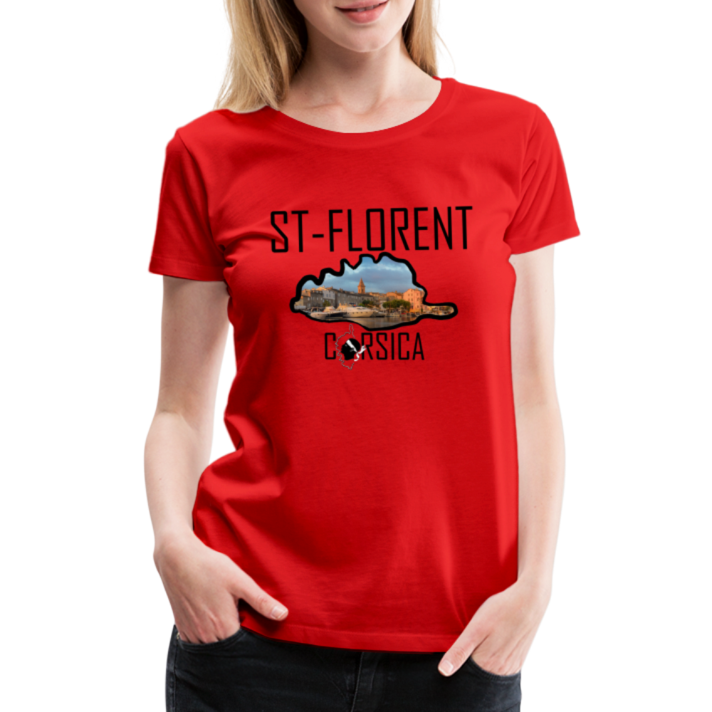 T-shirt Premium St-Florent Corsica - Ochju Ochju rouge / S SPOD T-shirt Premium Femme T-shirt Premium St-Florent Corsica