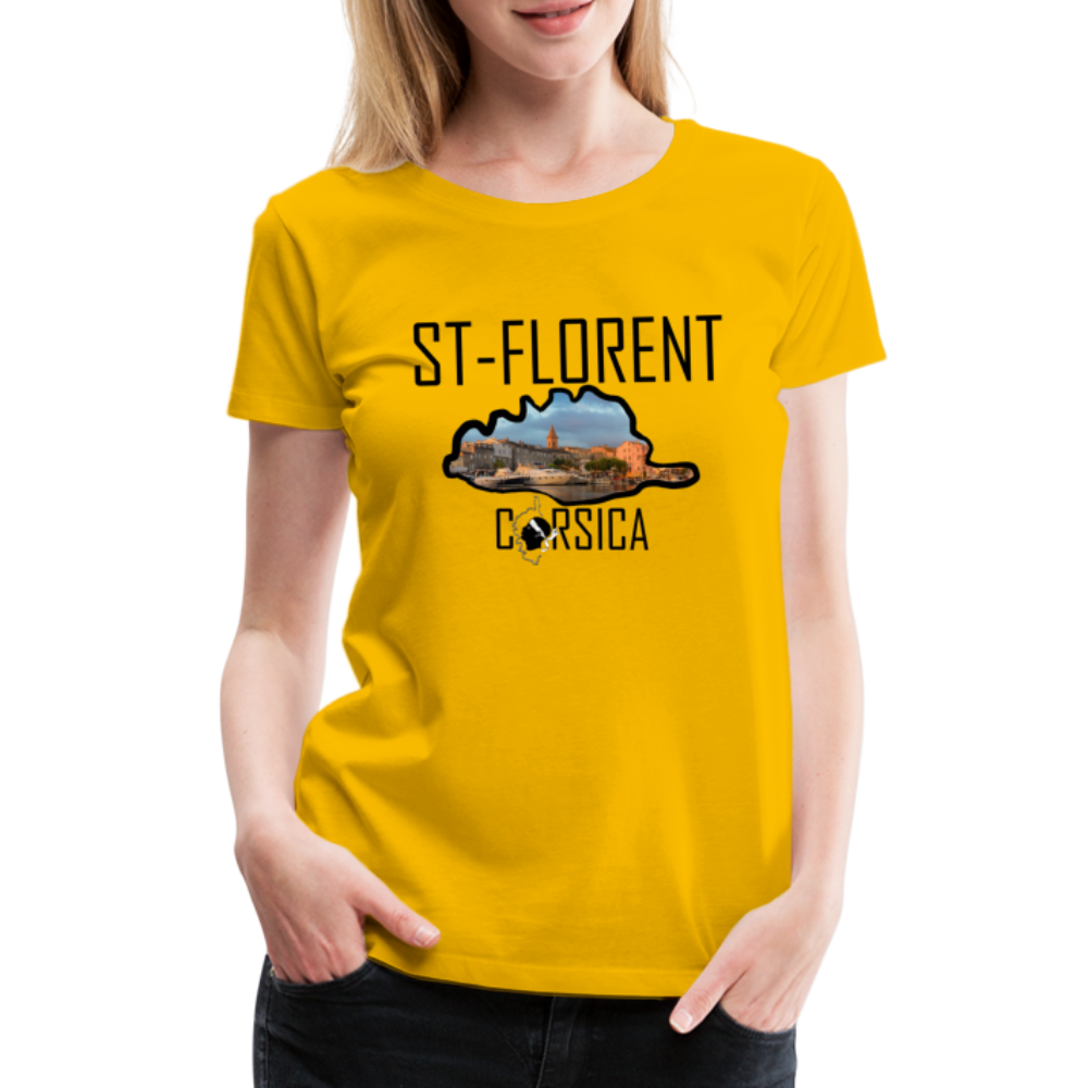 T-shirt Premium St-Florent Corsica - Ochju Ochju jaune soleil / S SPOD T-shirt Premium Femme T-shirt Premium St-Florent Corsica