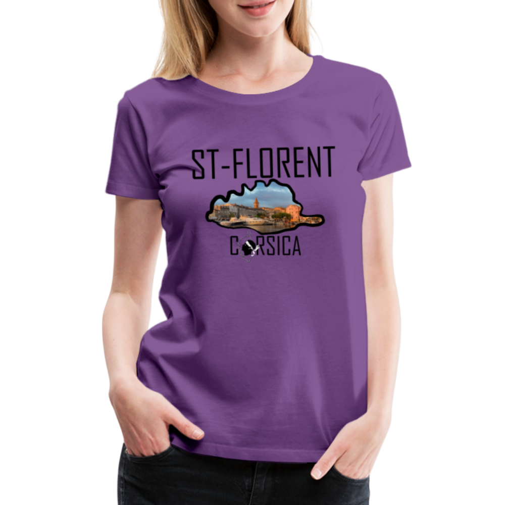 T-shirt Premium St-Florent Corsica - Ochju Ochju violet / S SPOD T-shirt Premium Femme T-shirt Premium St-Florent Corsica