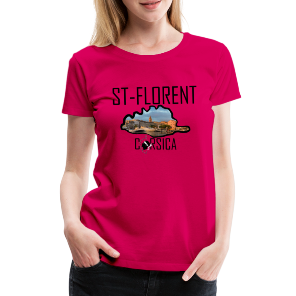 T-shirt Premium St-Florent Corsica - Ochju Ochju rubis / S SPOD T-shirt Premium Femme T-shirt Premium St-Florent Corsica