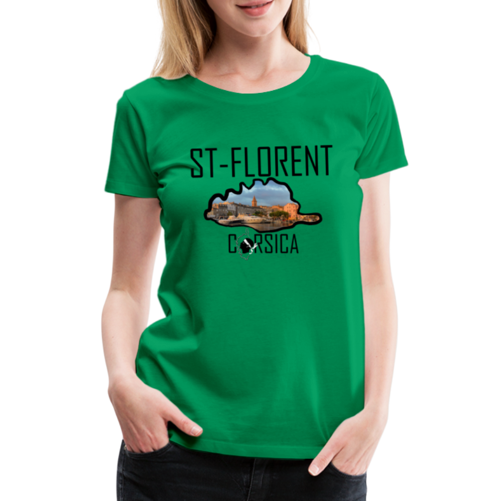 T-shirt Premium St-Florent Corsica - Ochju Ochju vert / S SPOD T-shirt Premium Femme T-shirt Premium St-Florent Corsica