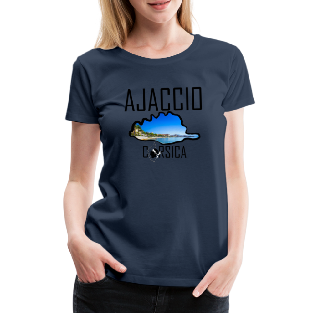 T-shirt Premium Ajaccio Corsica - Ochju Ochju bleu marine / S SPOD T-shirt Premium Femme T-shirt Premium Ajaccio Corsica