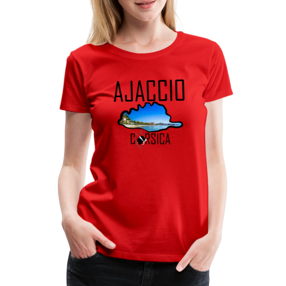 T-shirt Premium Ajaccio Corsica - Ochju Ochju rouge / S SPOD T-shirt Premium Femme T-shirt Premium Ajaccio Corsica