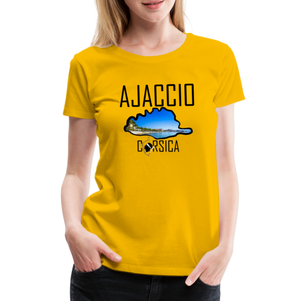 T-shirt Premium Ajaccio Corsica - Ochju Ochju jaune soleil / S SPOD T-shirt Premium Femme T-shirt Premium Ajaccio Corsica