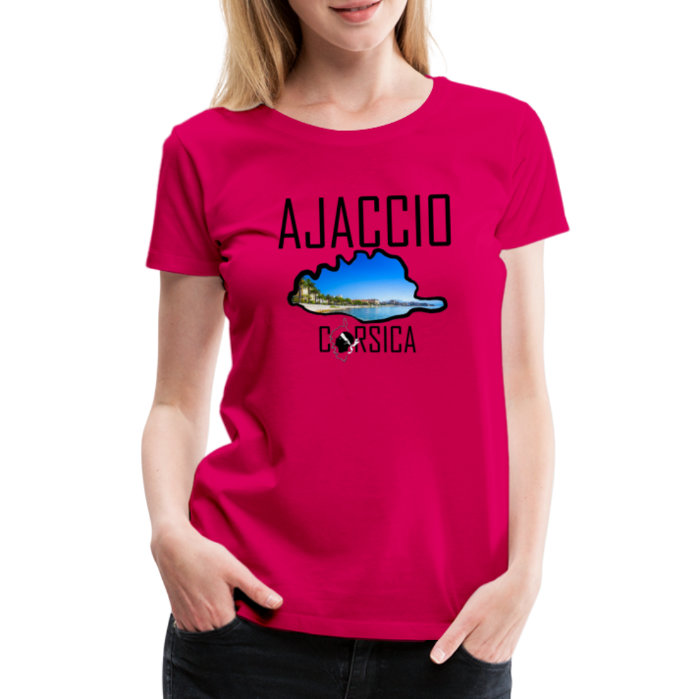 T-shirt Premium Ajaccio Corsica - Ochju Ochju rubis / S SPOD T-shirt Premium Femme T-shirt Premium Ajaccio Corsica