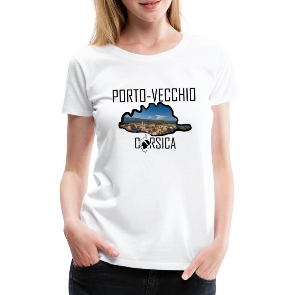 T-shirt Premium Porto-Vecchio Corsica - Ochju Ochju blanc / S SPOD T-shirt Premium Femme T-shirt Premium Porto-Vecchio Corsica