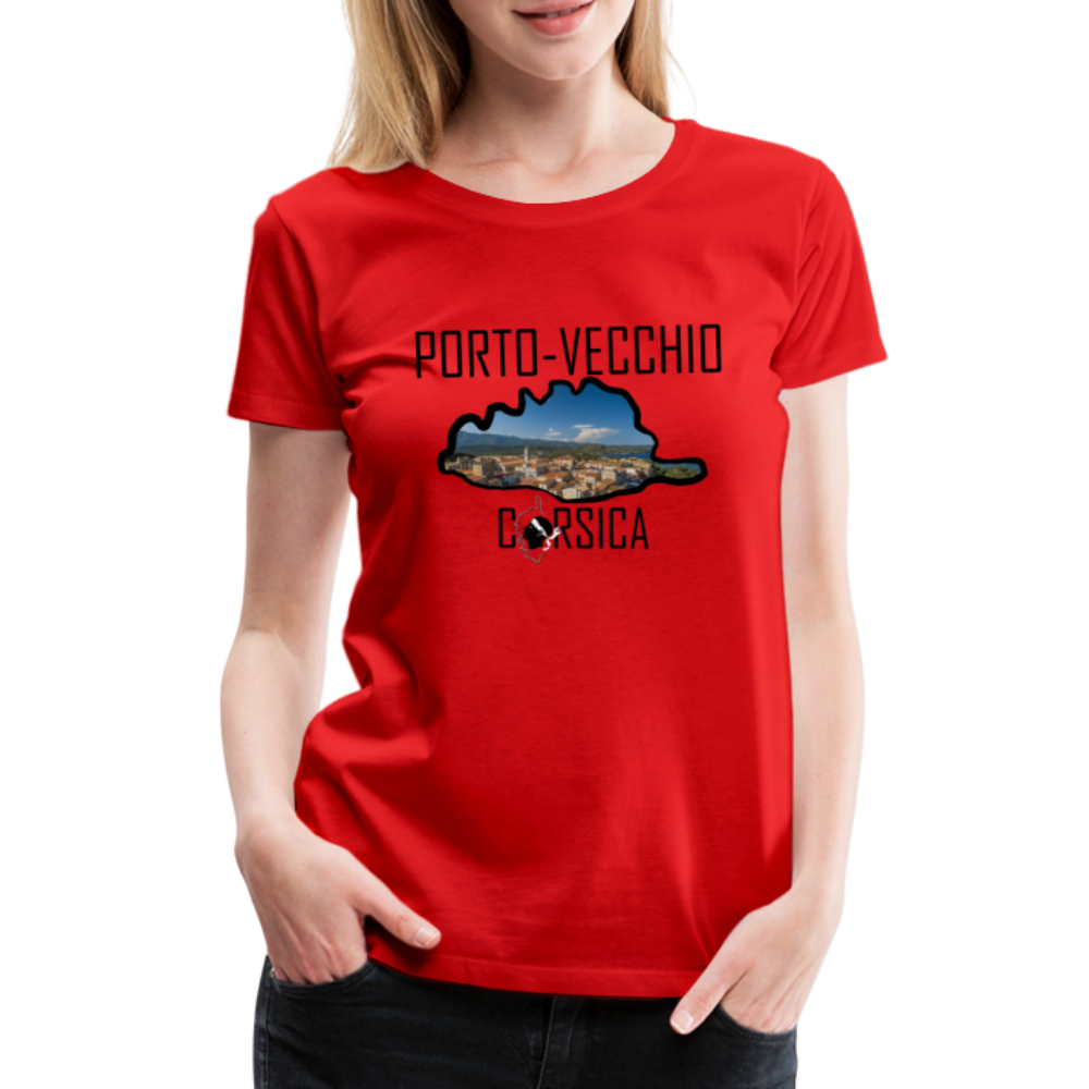 T-shirt Premium Porto-Vecchio Corsica - Ochju Ochju rouge / S SPOD T-shirt Premium Femme T-shirt Premium Porto-Vecchio Corsica
