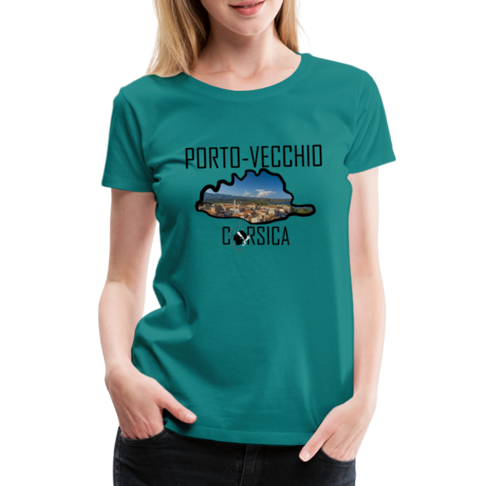 T-shirt Premium Porto-Vecchio Corsica - Ochju Ochju bleu diva / S SPOD T-shirt Premium Femme T-shirt Premium Porto-Vecchio Corsica