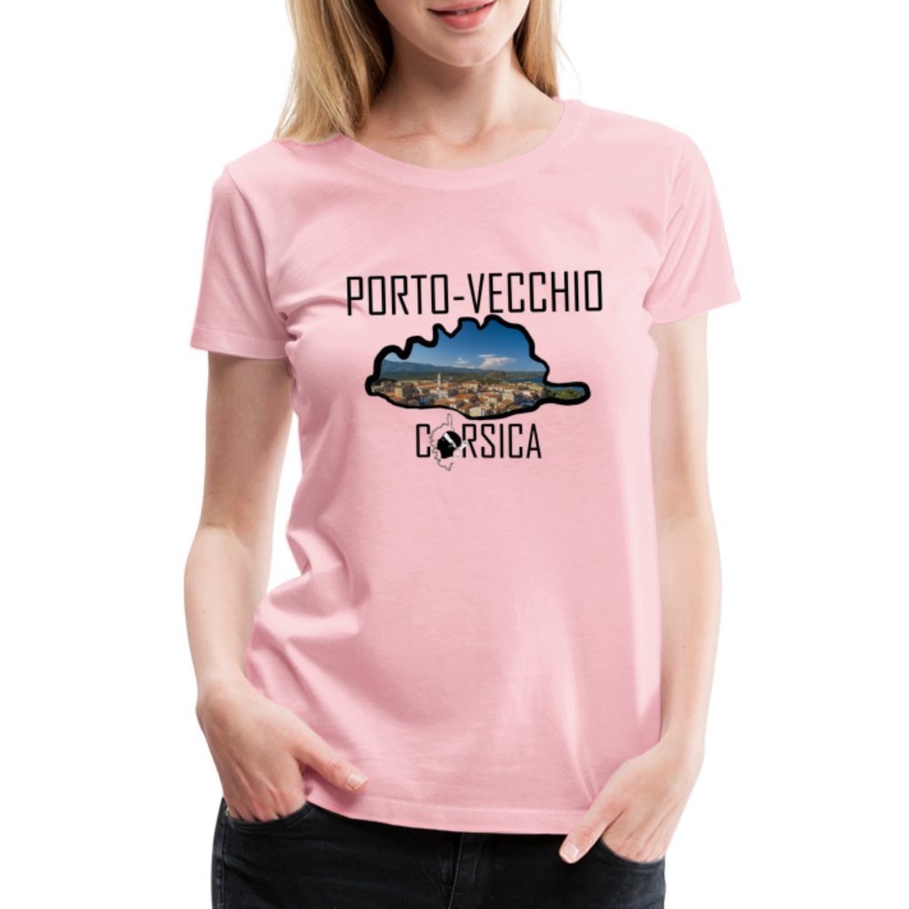 T-shirt Premium Porto-Vecchio Corsica - Ochju Ochju rose liberty / S SPOD T-shirt Premium Femme T-shirt Premium Porto-Vecchio Corsica