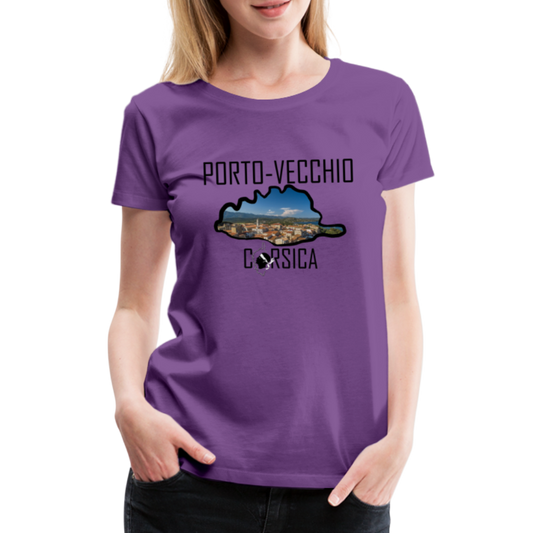 T-shirt Premium Porto-Vecchio Corsica - Ochju Ochju violet / S SPOD T-shirt Premium Femme T-shirt Premium Porto-Vecchio Corsica
