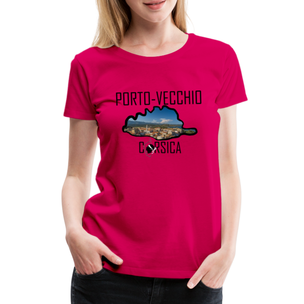 T-shirt Premium Porto-Vecchio Corsica - Ochju Ochju rubis / S SPOD T-shirt Premium Femme T-shirt Premium Porto-Vecchio Corsica
