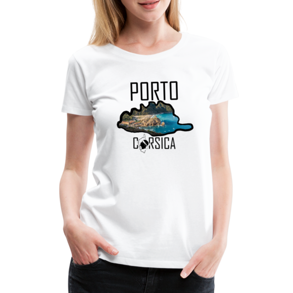 T-shirt Premium Porto Corsica - Ochju Ochju blanc / S SPOD T-shirt Premium Femme T-shirt Premium Porto Corsica