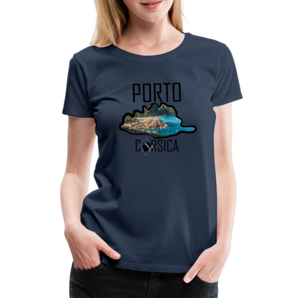 T-shirt Premium Porto Corsica - Ochju Ochju bleu marine / S SPOD T-shirt Premium Femme T-shirt Premium Porto Corsica