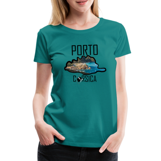T-shirt Premium Porto Corsica - Ochju Ochju bleu diva / S SPOD T-shirt Premium Femme T-shirt Premium Porto Corsica