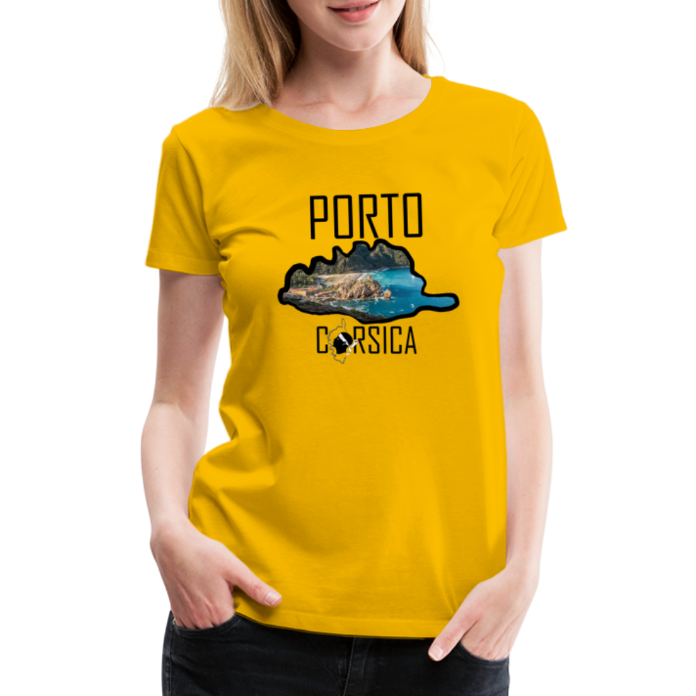 T-shirt Premium Porto Corsica - Ochju Ochju jaune soleil / S SPOD T-shirt Premium Femme T-shirt Premium Porto Corsica