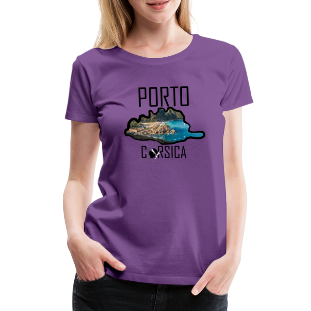 T-shirt Premium Porto Corsica - Ochju Ochju violet / S SPOD T-shirt Premium Femme T-shirt Premium Porto Corsica