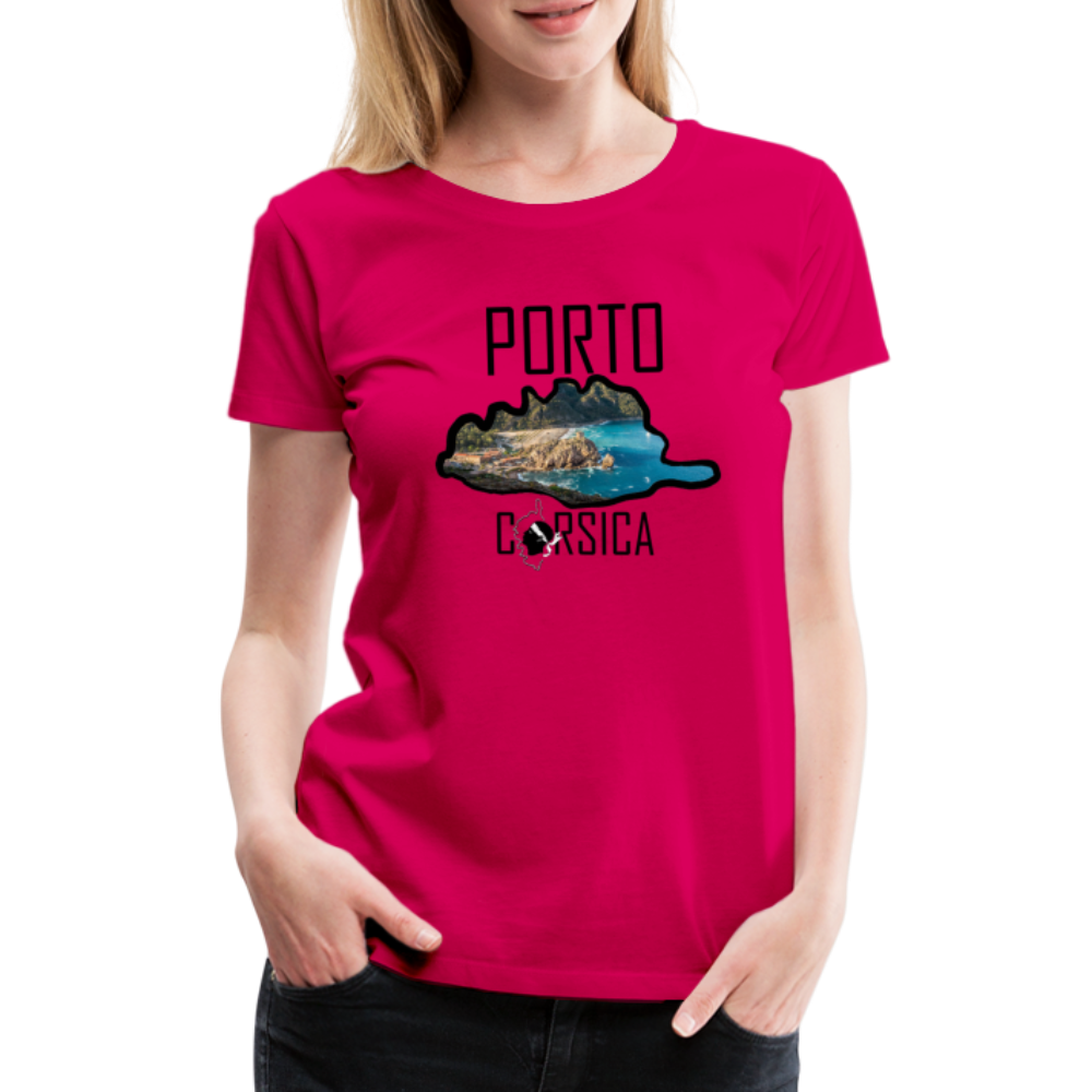 T-shirt Premium Porto Corsica - Ochju Ochju rubis / S SPOD T-shirt Premium Femme T-shirt Premium Porto Corsica