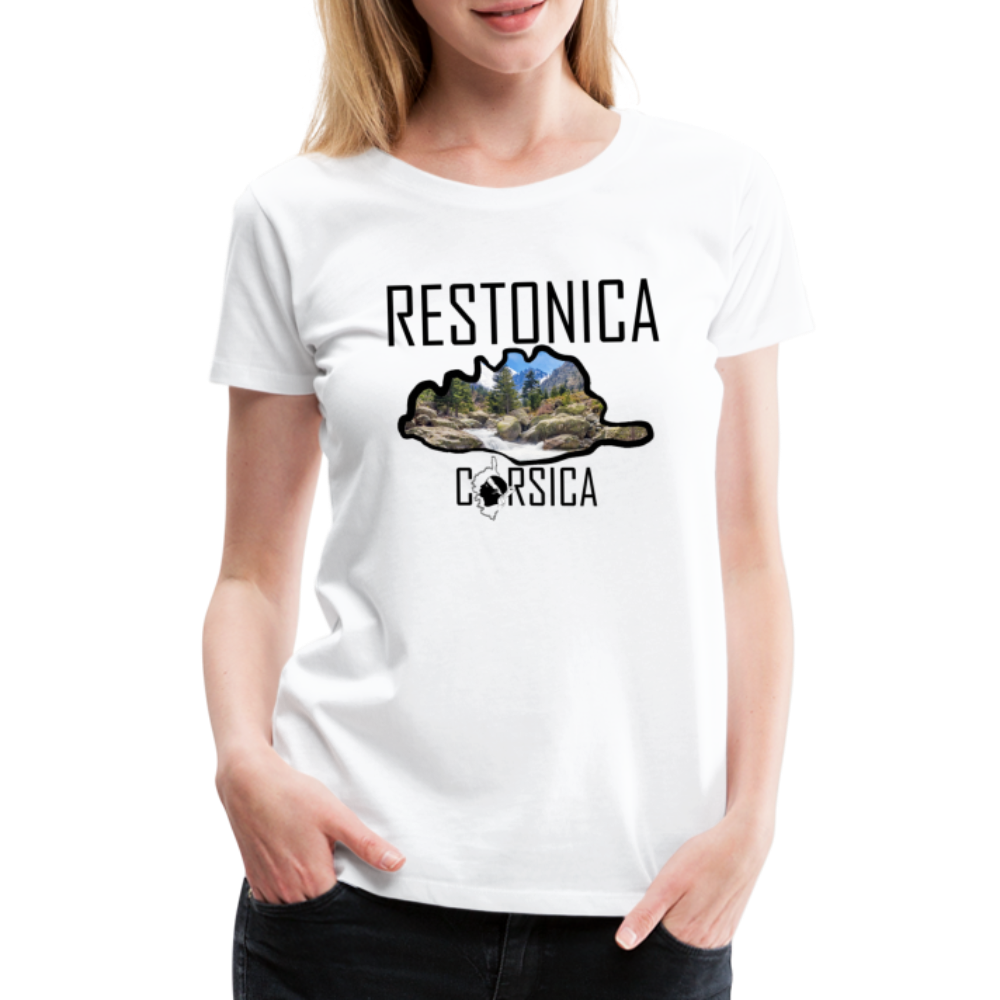 T-shirt Premium La Restonica Corsica - Ochju Ochju blanc / S SPOD T-shirt Premium Femme T-shirt Premium La Restonica Corsica