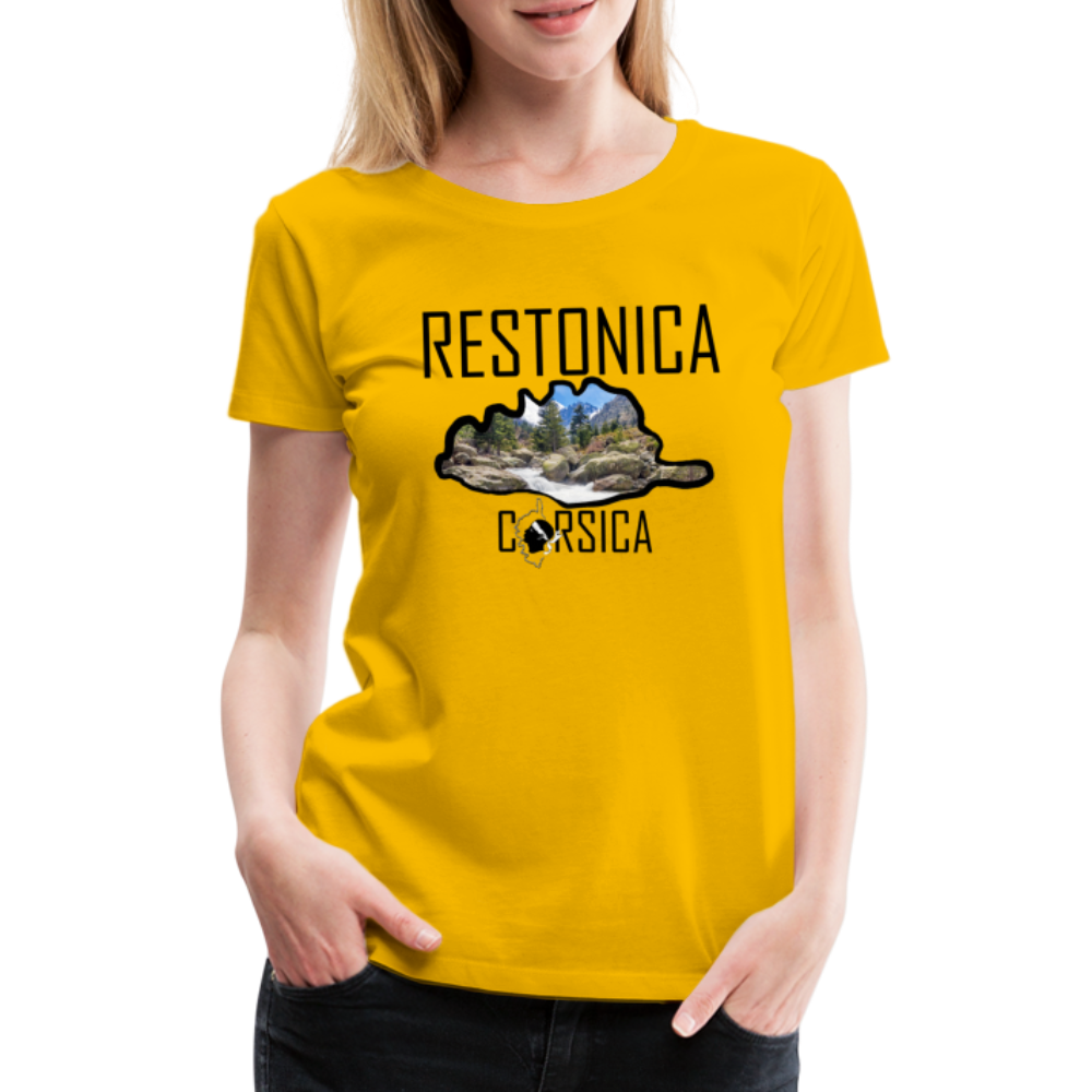 T-shirt Premium La Restonica Corsica - Ochju Ochju jaune soleil / S SPOD T-shirt Premium Femme T-shirt Premium La Restonica Corsica