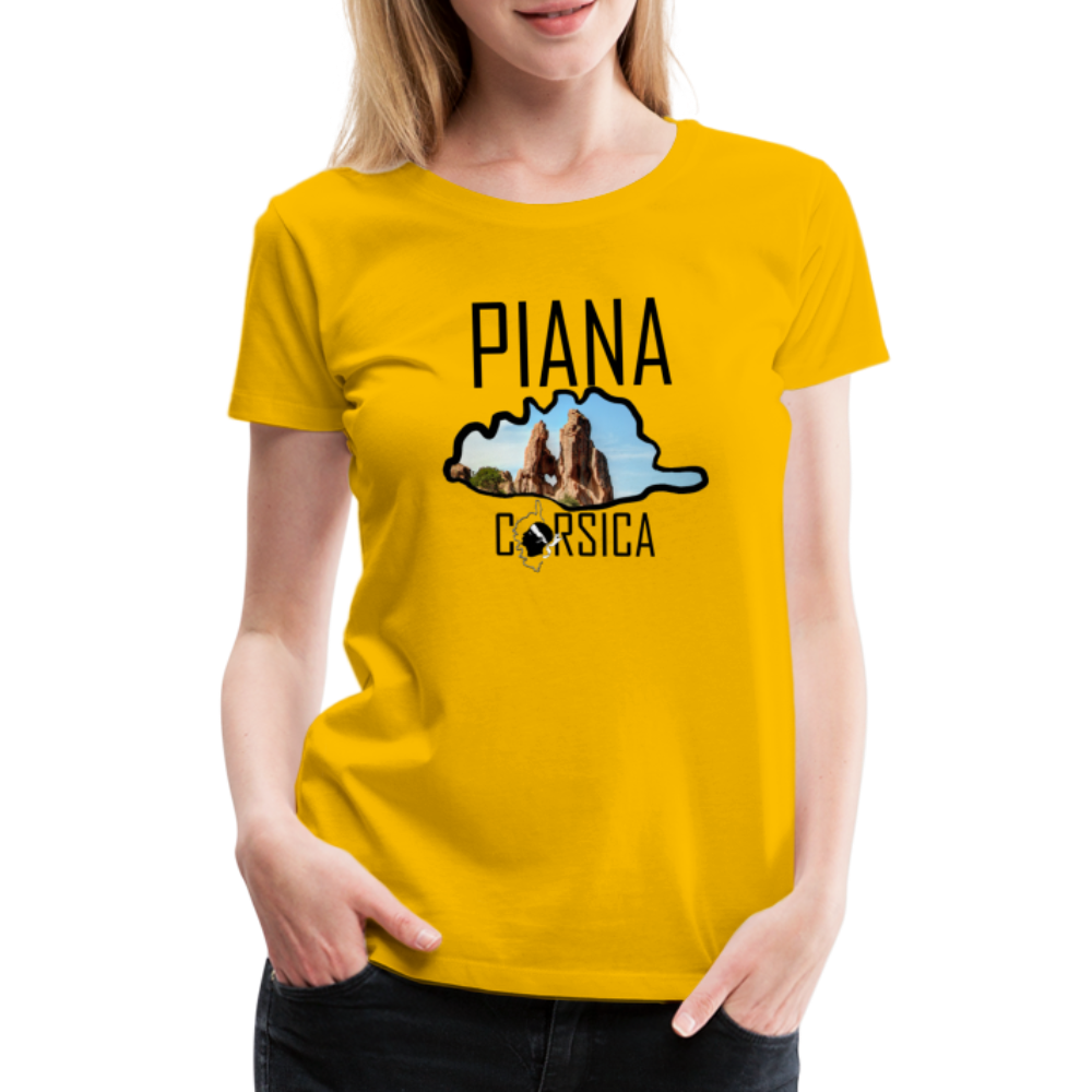 T-shirt Premium Piana Corsica - Ochju Ochju jaune soleil / S SPOD T-shirt Premium Femme T-shirt Premium Piana Corsica