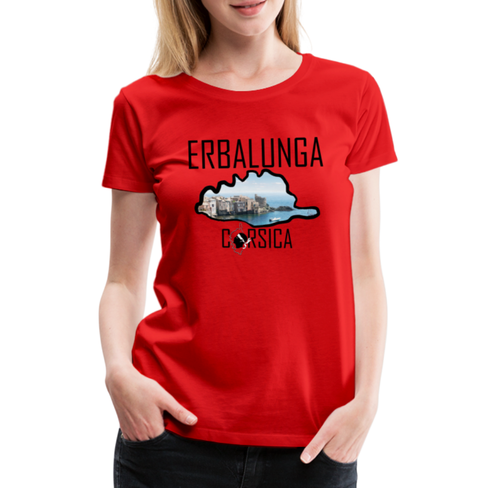 T-shirt Premium Erbalunga Corsica - Ochju Ochju rouge / S SPOD T-shirt Premium Femme T-shirt Premium Erbalunga Corsica