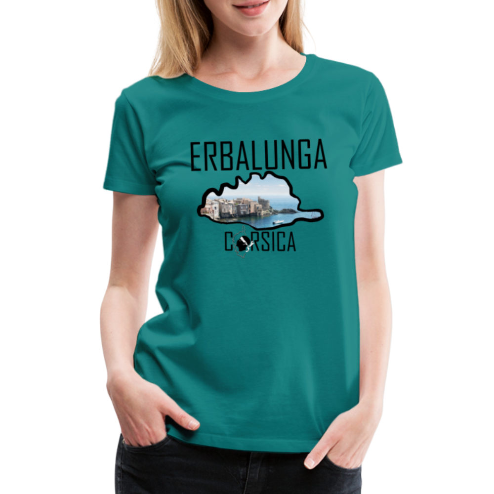 T-shirt Premium Erbalunga Corsica - Ochju Ochju bleu diva / S SPOD T-shirt Premium Femme T-shirt Premium Erbalunga Corsica